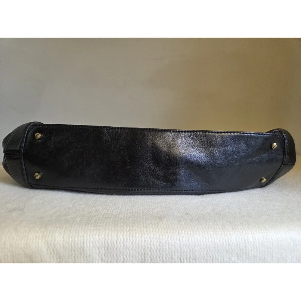 Cole Haan Hobo Vintage Village Soft II Pebble Leather Bag Black / Gold‎ Hardware